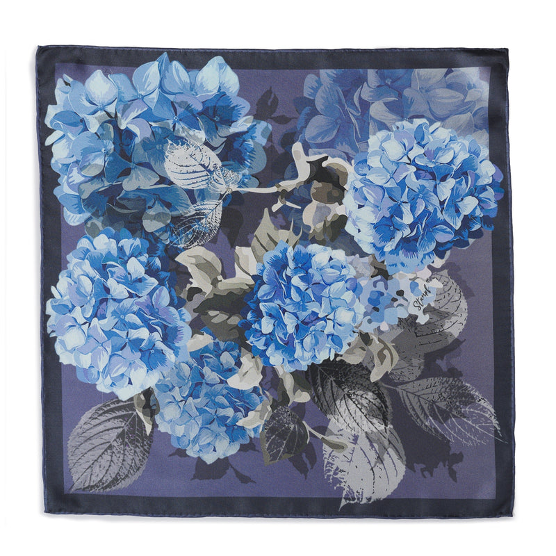 Hydrangea Mist Pocket Square
