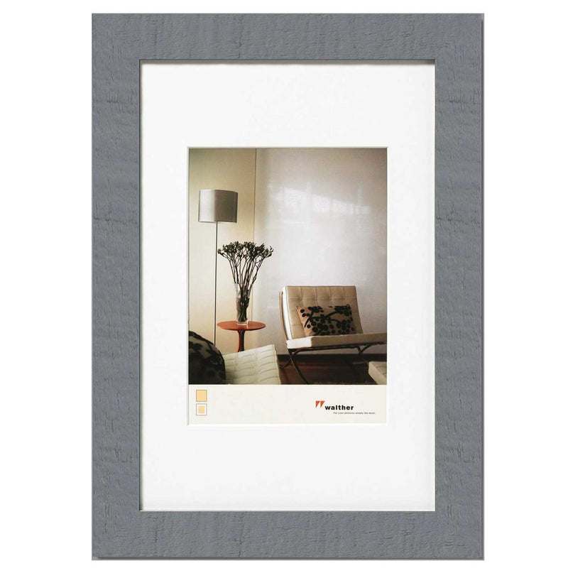6x4 inch Grey Walther Home Wooden Picture Frame (Insert 4x2.75 inch)