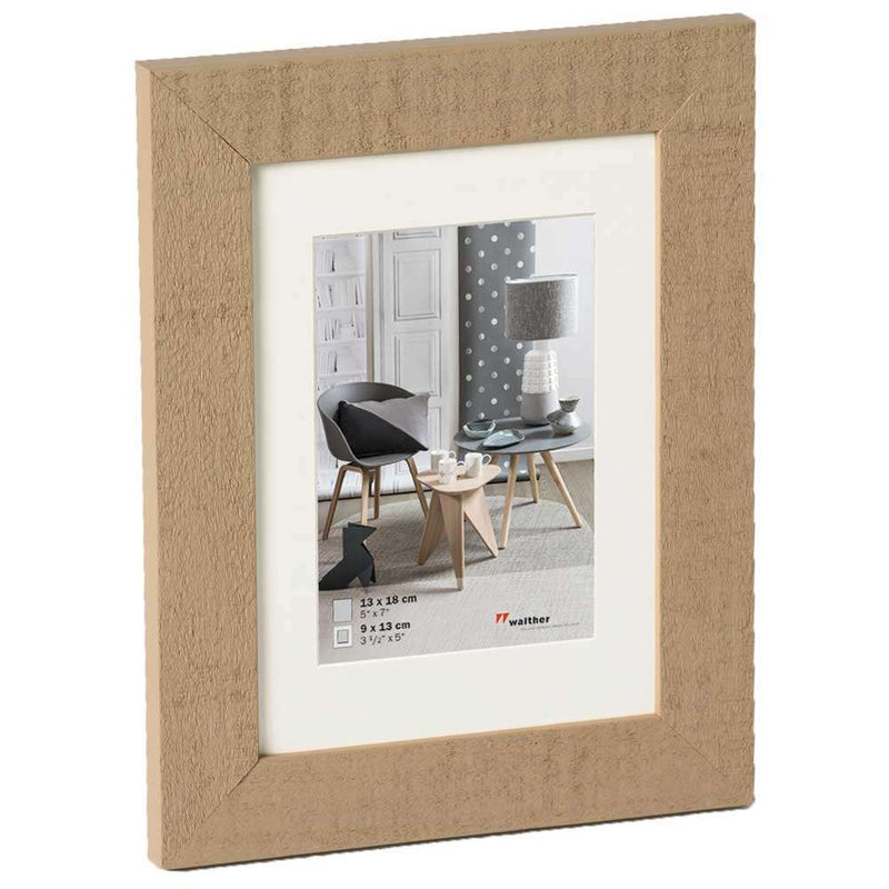 Beige Brown 7x5 inch Walther Home Wooden Picture Frame (Insert 5x3.5 inch)