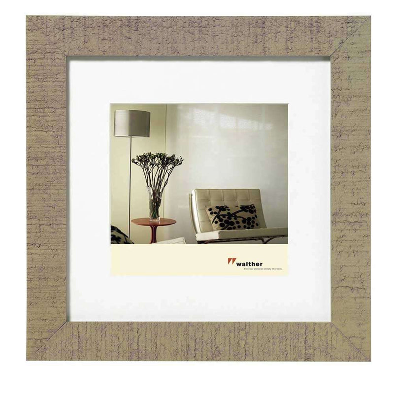 Walther Home Wooden Picture Frame - 12x12 inch - (Insert 7x7 inch) - Brown