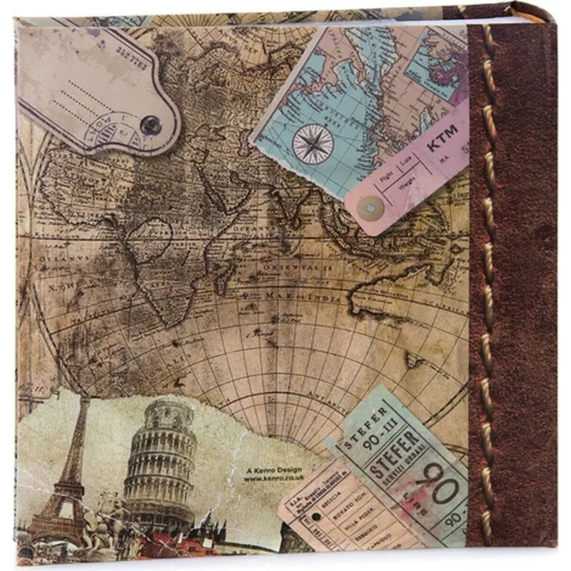 Kenro Old World Map Travel Photo Album for 200 6x4" Photos