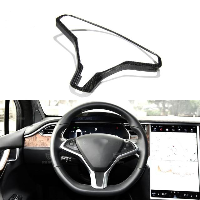 Tesla Model X Carbon Fibre Replacement Steering Wheel Trim (2014 - UP)