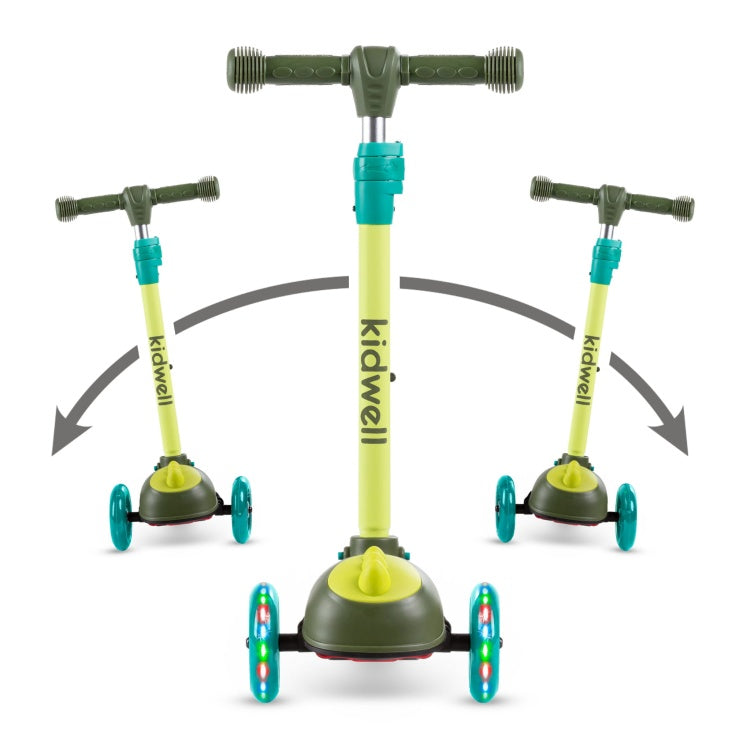 Kidwell ZOOCAR Deer 3-Wheel Balance Scooter with LED Light-Up Wheels – Kids Ages 3+