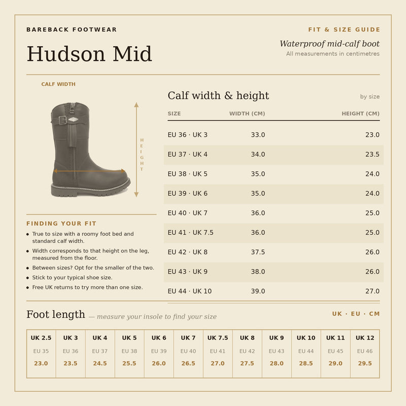 Hudson Mid Waterproof Boots - Chocolate