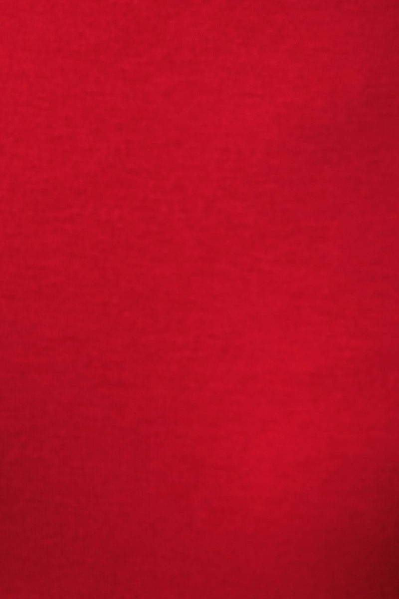 Huxley Jersey & Georgette Midi Dress - Red