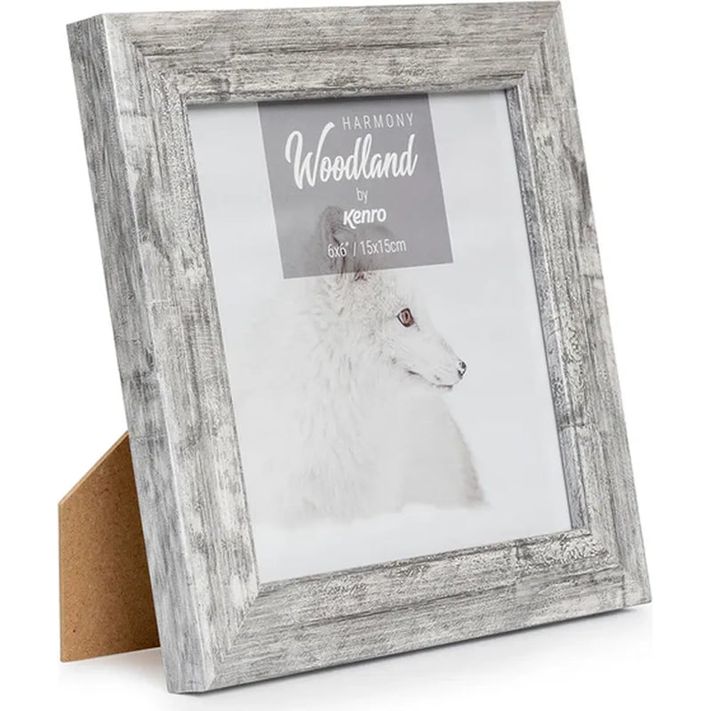 Kenro Harmony Woodland Series 8x8" Photo Frame - Grey