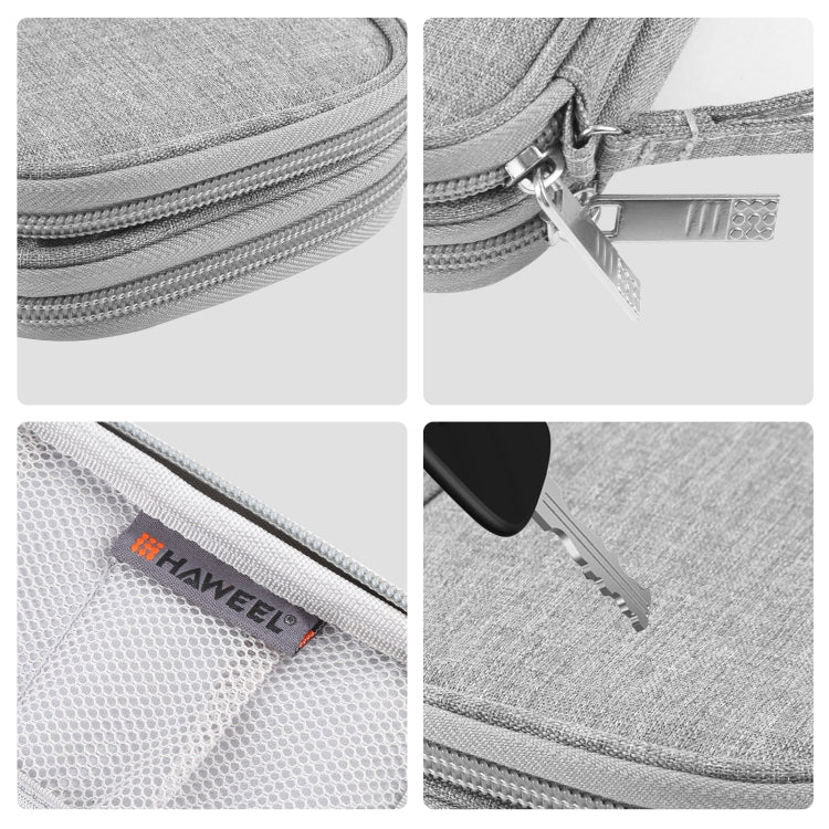 HAWEEL Electronic Organizer Double Layers Storage Bag for Cables, Charger, Power Bank, Phones, Earphones, Double Layers Organizer