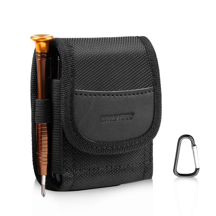 HAWEEL Flip Phone Nylon Cloth Belt Clip Carrying Pouch Bag, Flip Phone in 7.0 inch