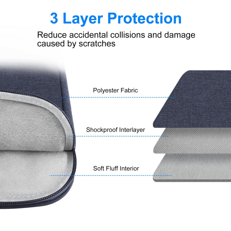 HAWEEL Laptop Sleeve Case Zipper Briefcase Bag with Handle for 12.5-13.5 inch Laptop, For 12.5-13.5 inch Laptop (with Handle)