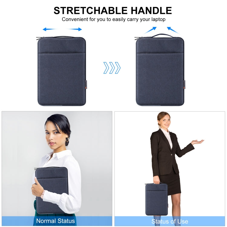 HAWEEL Laptop Sleeve Case Zipper Briefcase Bag with Handle for 12.5-13.5 inch Laptop, For 12.5-13.5 inch Laptop (with Handle)
