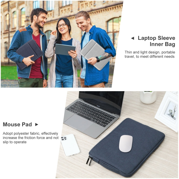 HAWEEL Laptop Sleeve Case Zipper Briefcase Bag with Handle for 14-15 inch Laptop, For 14-15 inch Laptop (with Handle)