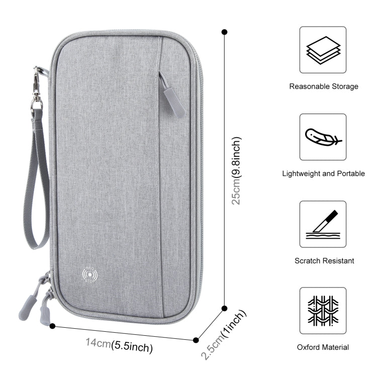 HAWEEL Clutch Bag Passport Wallet Document Organizer Credit Cards Case Bag, Clutch Bag