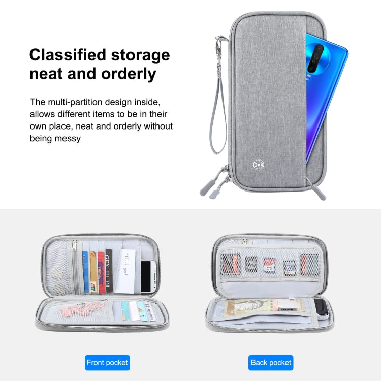 HAWEEL Clutch Bag Passport Wallet Document Organizer Credit Cards Case Bag, Clutch Bag