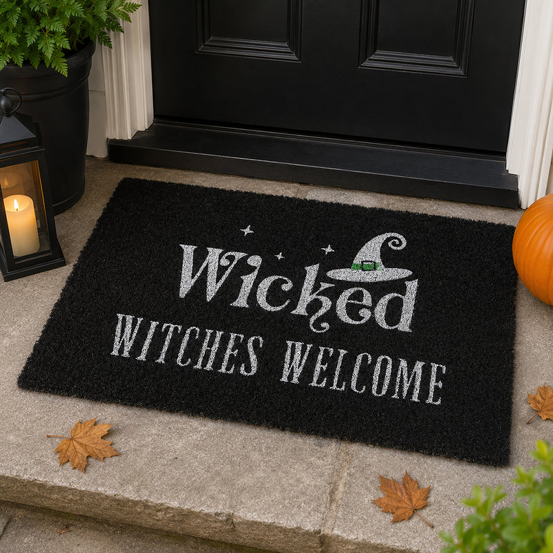 Black Wicked Witches Welcome Doormat