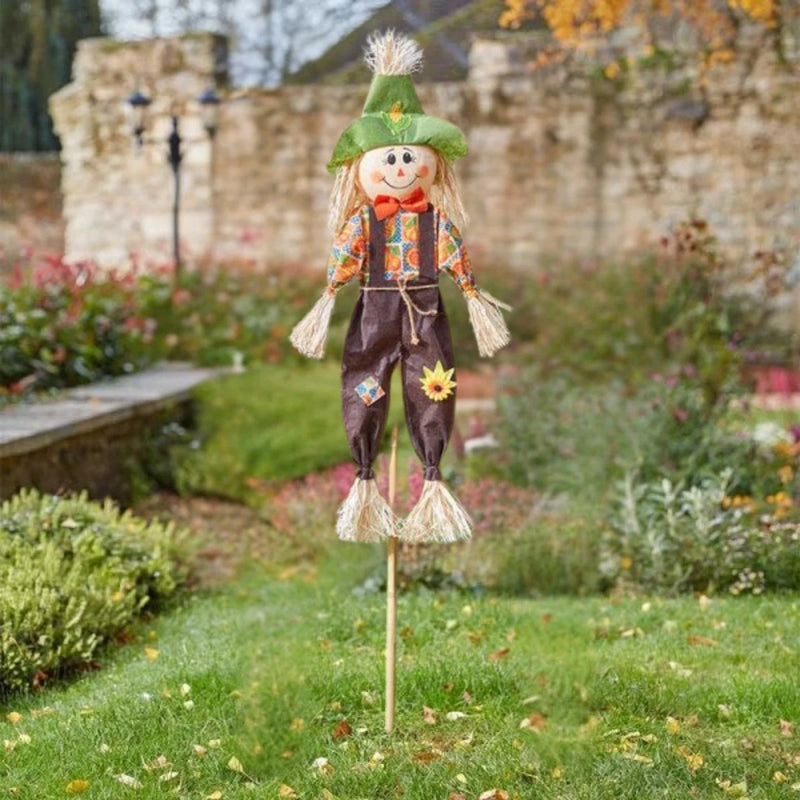Medium Boy & Girl Halloween Scarecrow Decorations 120cm Set