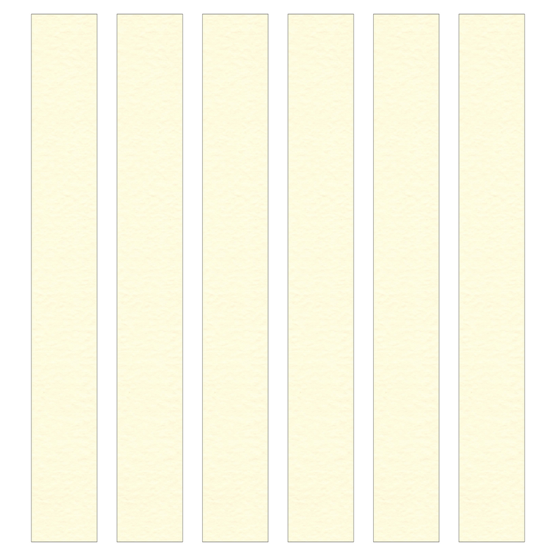 Hammered Ivory Paper Chain Card Strips. 5 Meter / 16 Feet Long. Wedding Party Decor