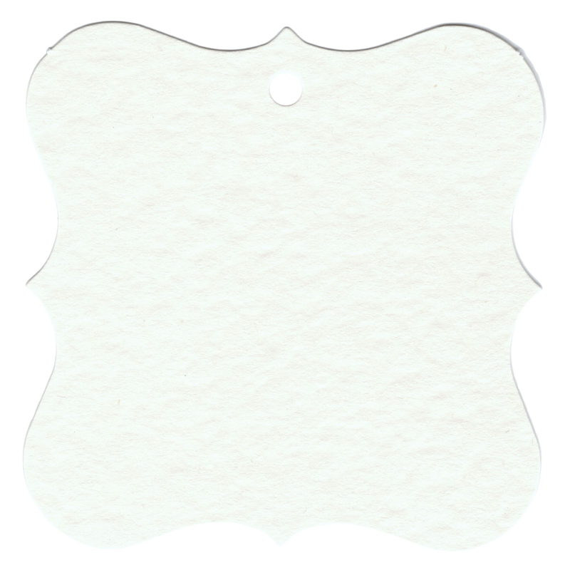 100 Designer Gift Tags with White Satin Ribbon -  21 Colours, Birthday Xmas