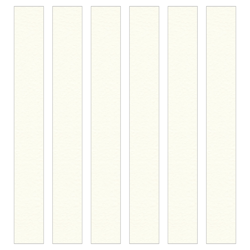 Hammered White Paper Chain Card Strips. 5 Meter / 16 Feet Long. Wedding Party Decor