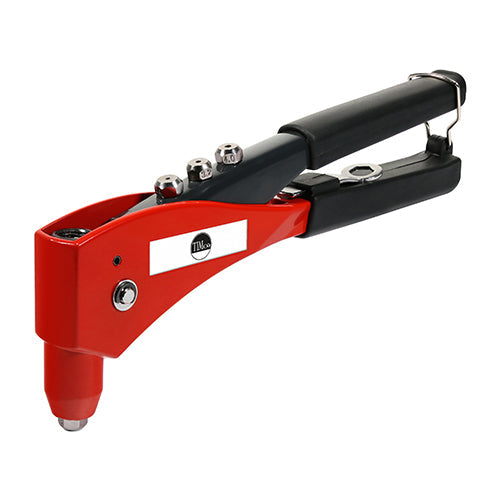 Hand Riveter – Soft Grip, 4 Nose Pieces