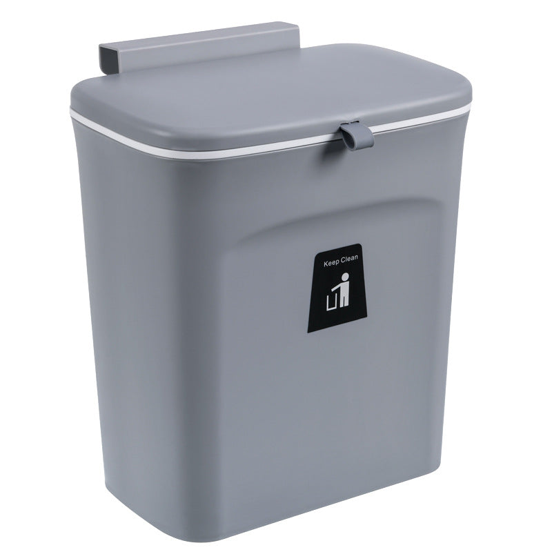 Hanging Cabinet Door Bin - Space-Saving Waste Bin for Bathroom, Kitchen, Office & Camping