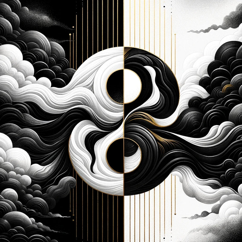 Harmony in Contrast Canvas