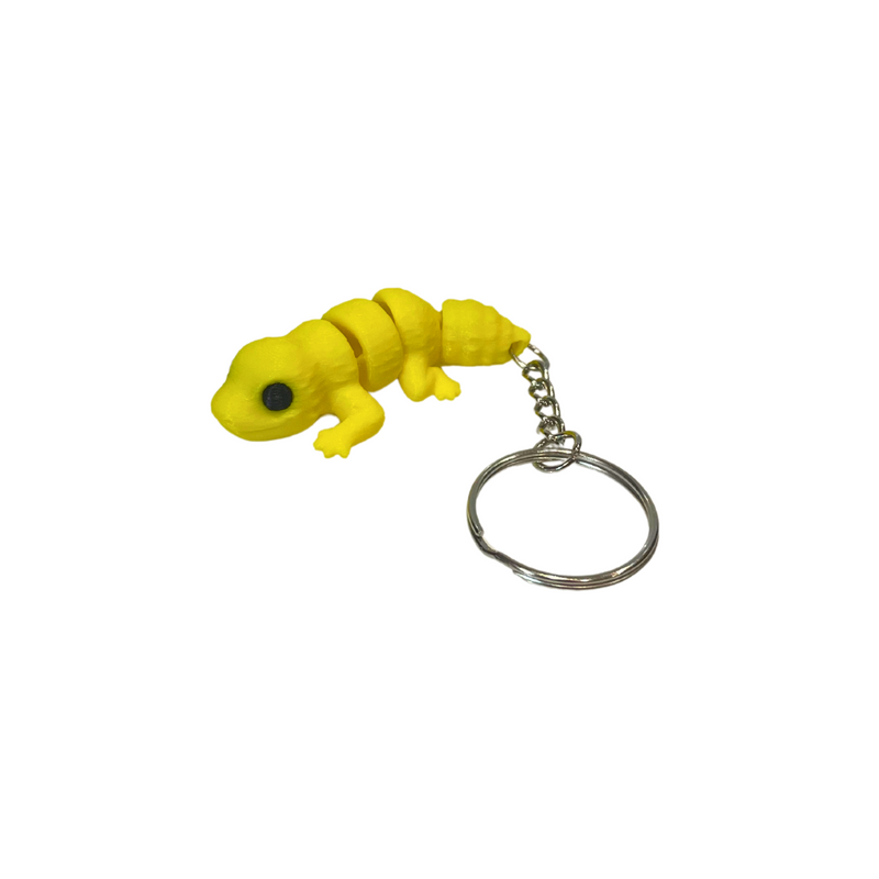 Yellow Lizard Key Charm
