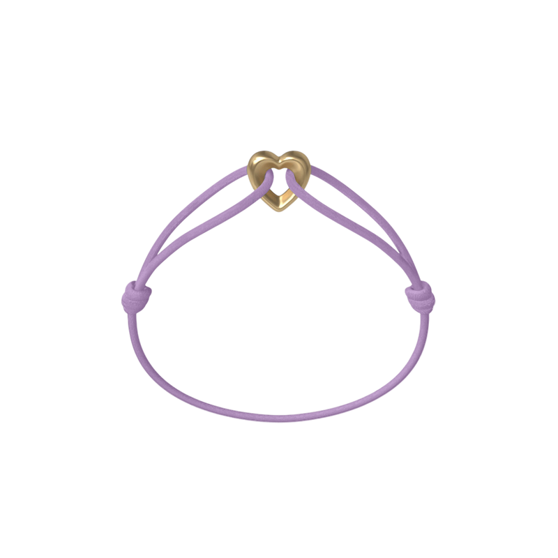 Golden Heart Cord Bracelet