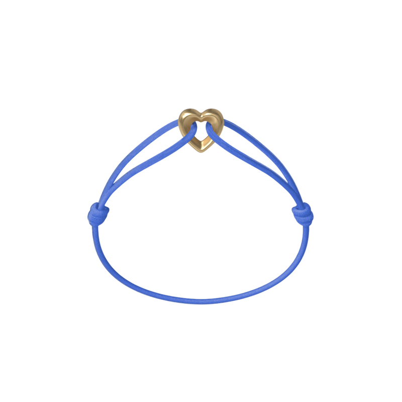 Golden Heart Cord Bracelet