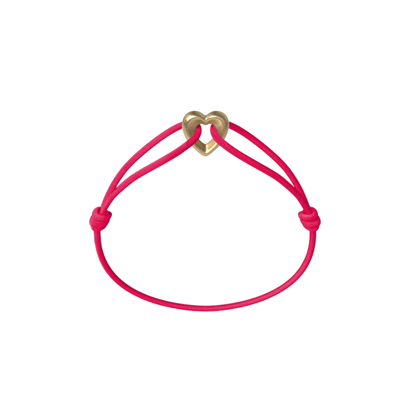 Golden Heart Cord Bracelet