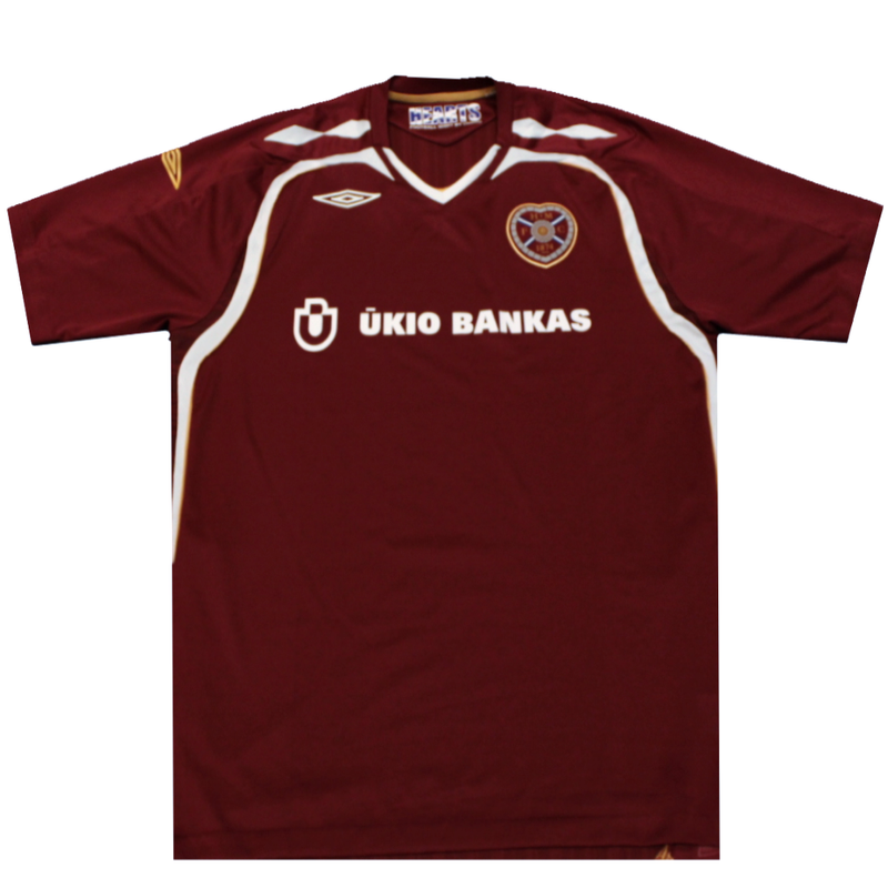 Hearts 2007-2008 Home Shirt (Excellent) XL