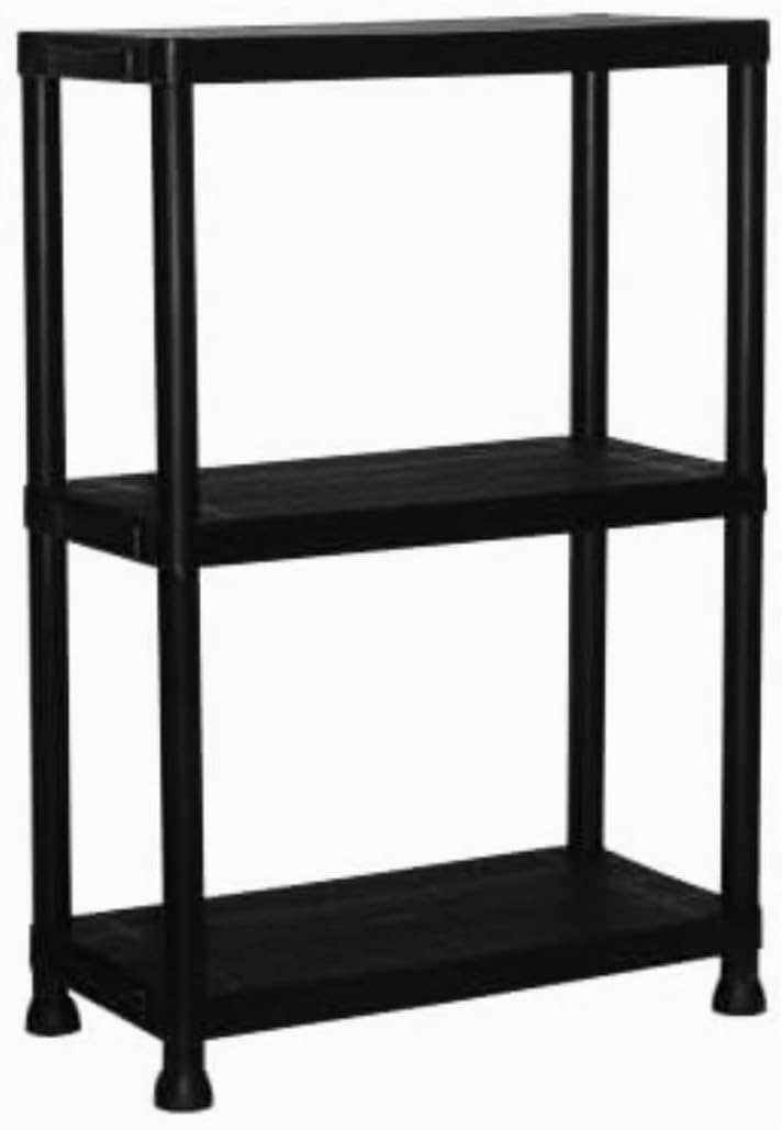 3 Tier Shelving Unit Heavy Duty Plastic Storage Shelf