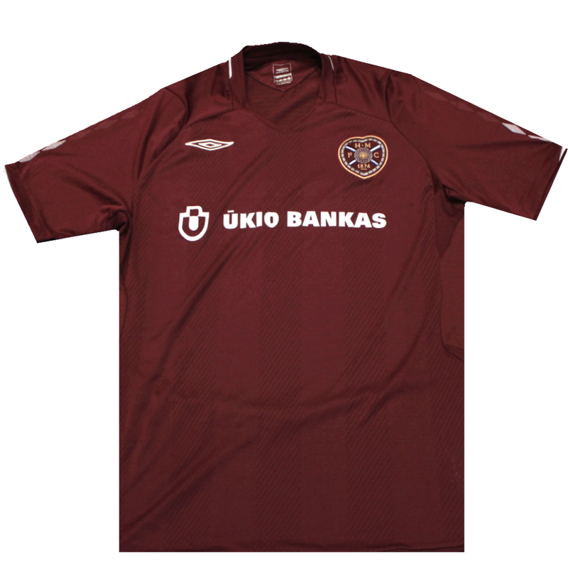 Hearts 2008-2009 Home Shirt (Excellent) L