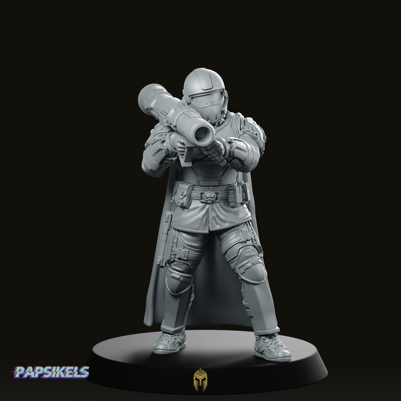 Democracy Helljumper A8 Missile Launcher Miniature Sci-Fi Soldier