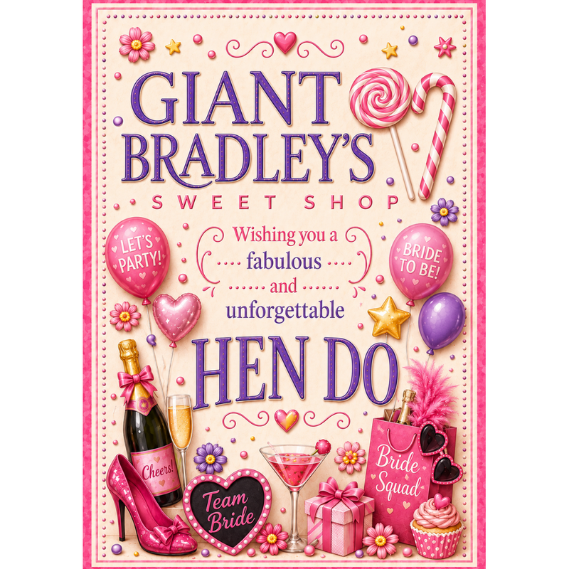 Hen Night Pink Sweet Party Pouch