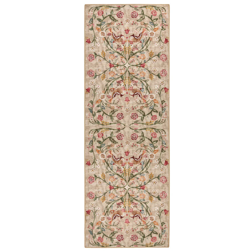 Eco-Washable Heritage Garden Rug