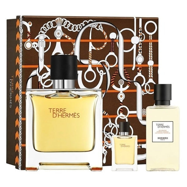Hermès Terre d'Hermès Gift Set 75ml EDP + 40ml Shower Gel + 12ml EDP