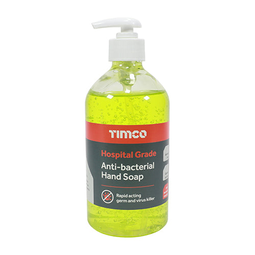 Hospital Grade Anti-Bacterial Hand Soap – 500ml Pump Bottle