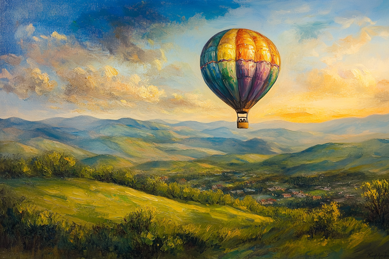 Hot Air Balloon Canvas