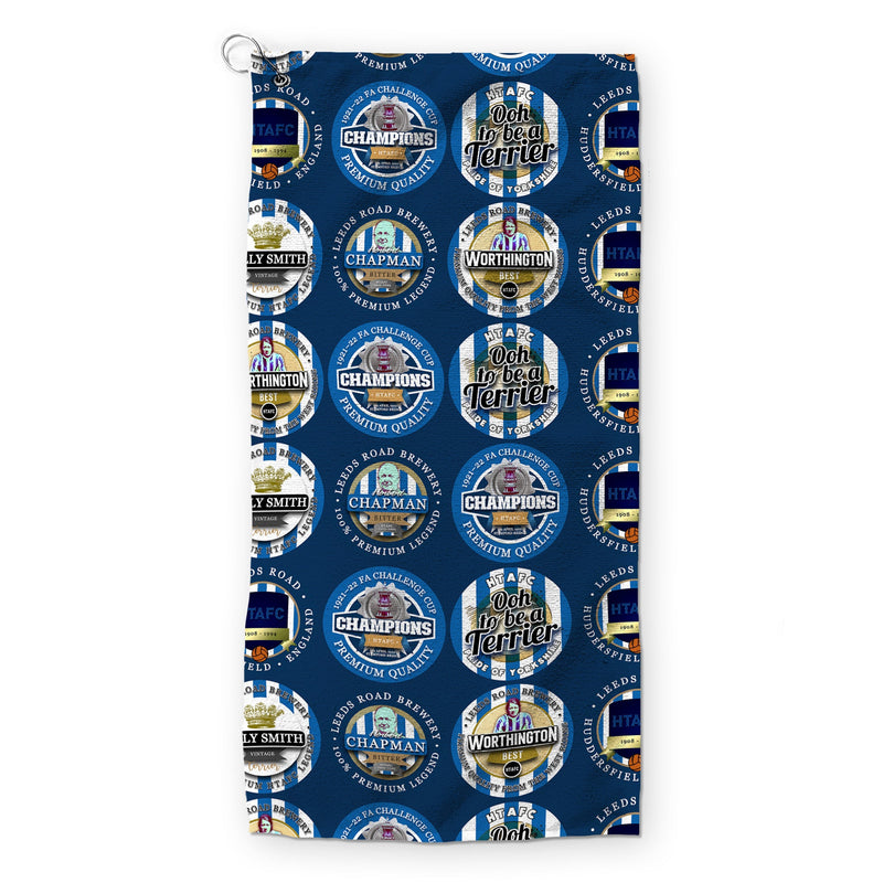 Huddersfield - Football Legends - Retro Lightweight, Microfibre Golf Towel