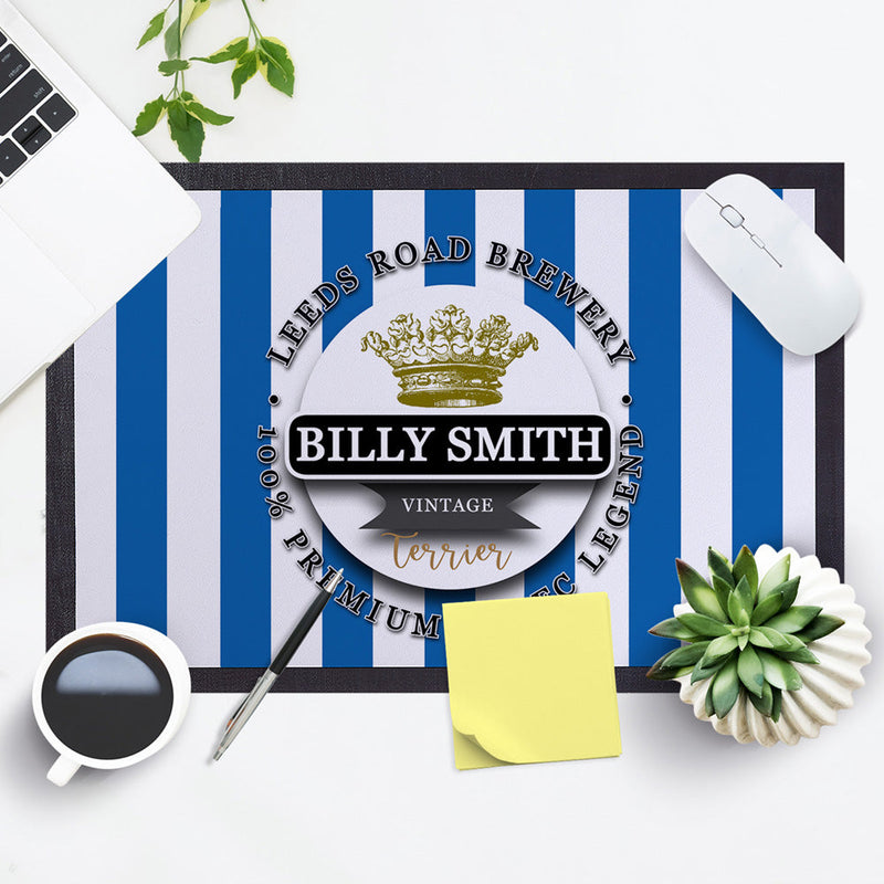 Huddersfield Billy Smith   - Football Legends - Door Mat -60cm X 40cm