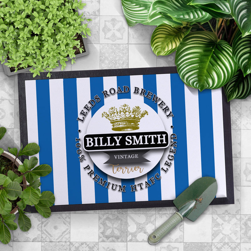 Huddersfield Billy Smith   - Football Legends - Door Mat -60cm X 40cm