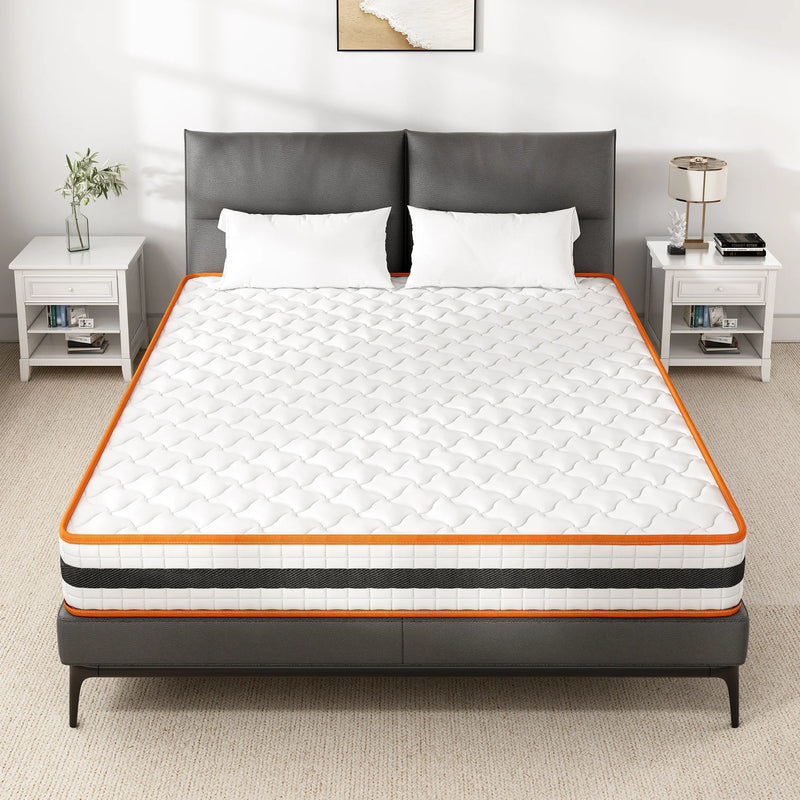 Hybrid Memory Foam and Pocket Spring Mattress All Sizes Breathable Orthopaedic