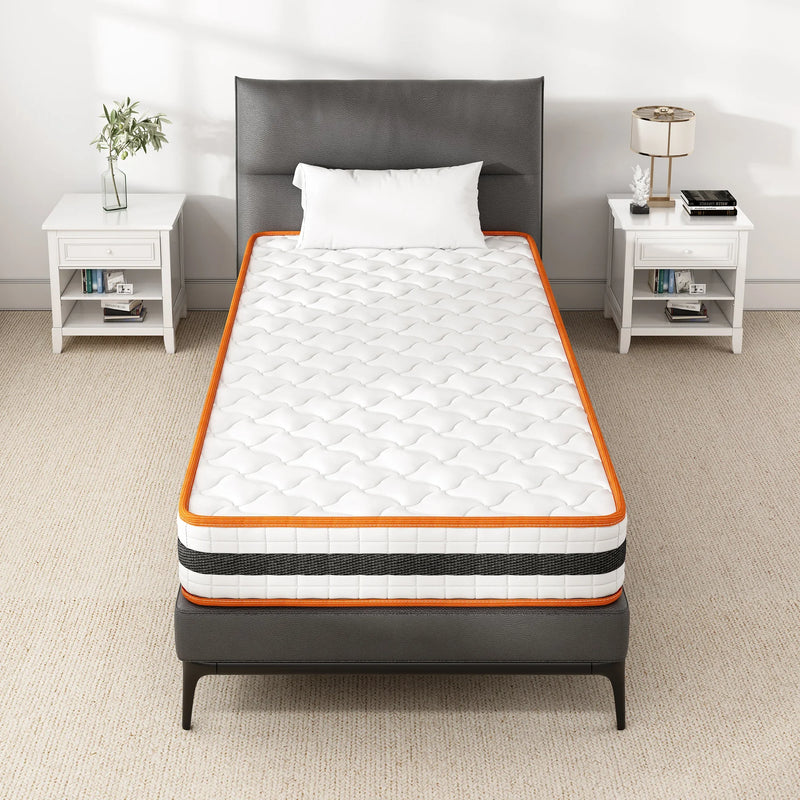 Hybrid Memory Foam and Pocket Spring Mattress All Sizes Breathable Orthopaedic
