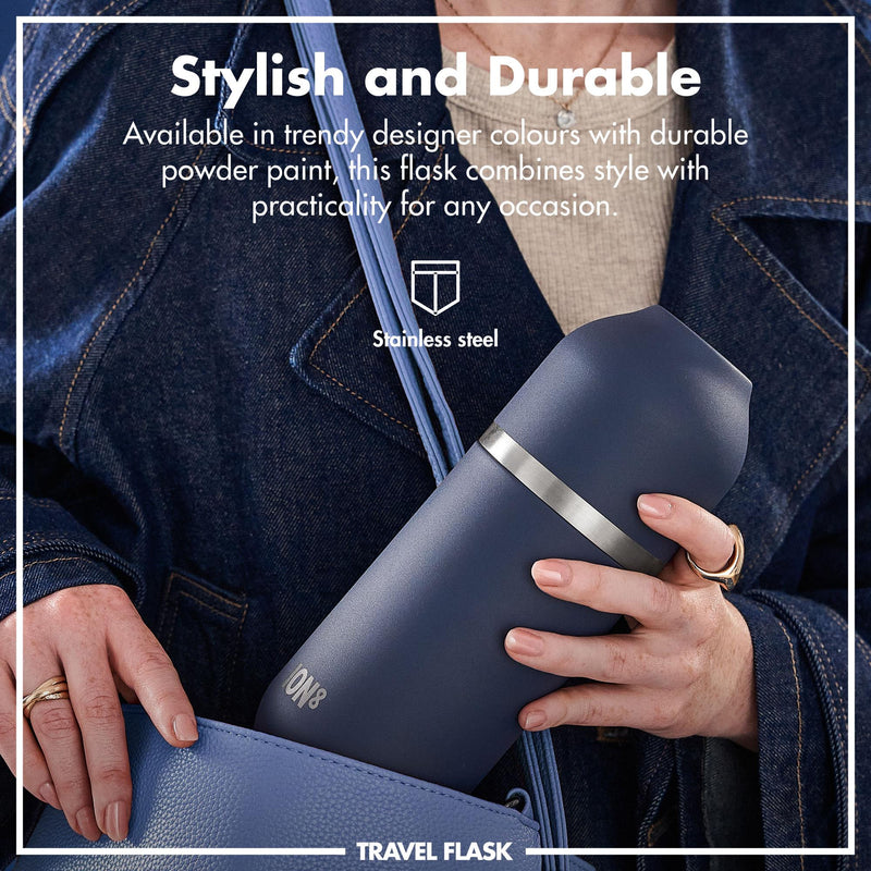 Luma Vacuum Insulated, Flask & Mug, Ash Navy, 700ml (24oz)