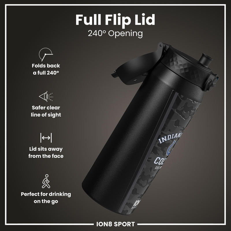 NFL x ION8 Insulated Steel Water Bottle, NFL Colts, 750ml (24oz)