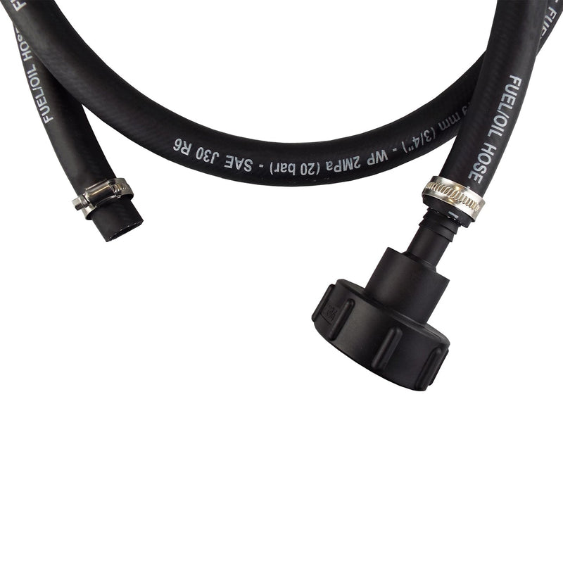Fuel Gun with 3/4" Rubber Hose & Tank Adaptor Set