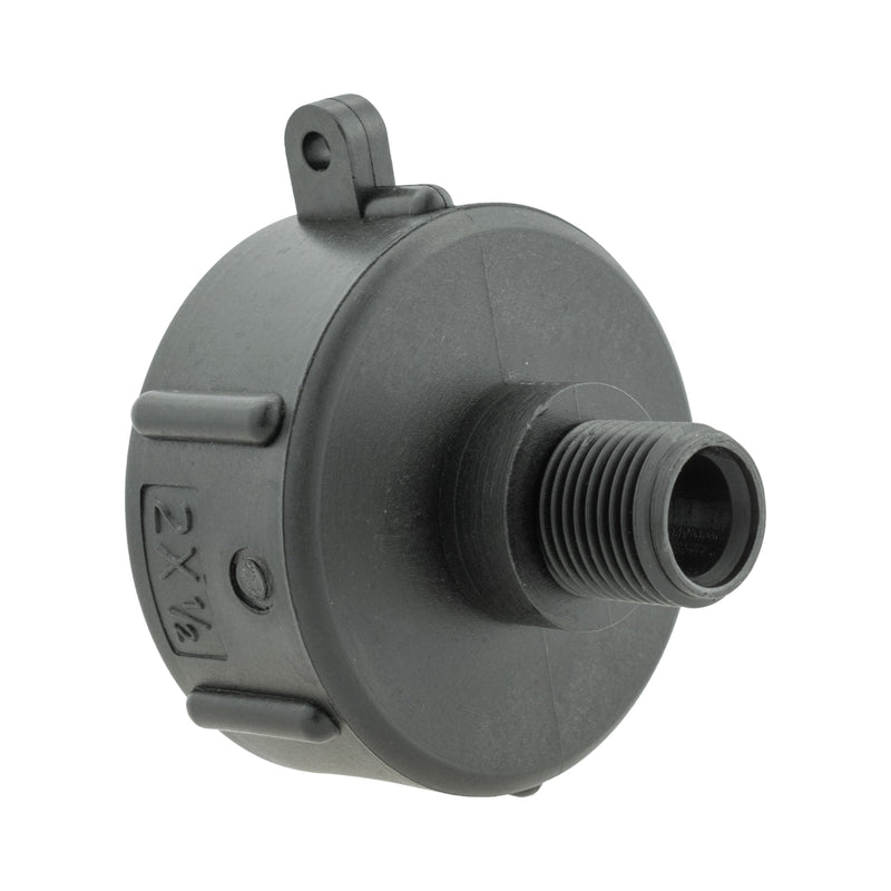 IBC 2” S60X6 Cap with MDPE Elbow Tee 25mm