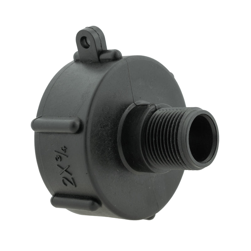 IBC 2” S60X6 Cap with In-Line BSPF Threaded Valve