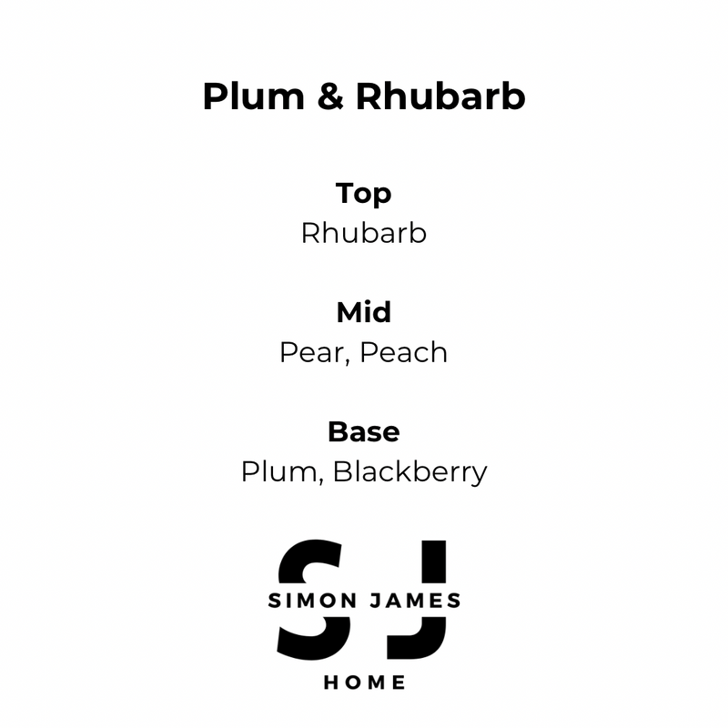 Plum & Rhubarb Candle - Handmade Soy Wax