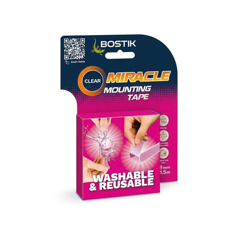 Clear miracle mounting tape
